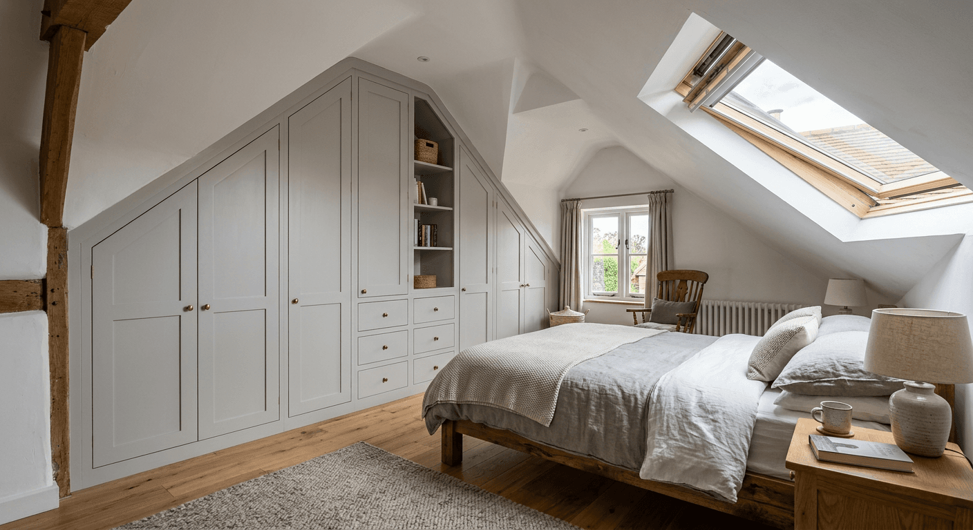 Fitted Wardrobes for Loft Rooms, Alcoves and Sloping Ceilings